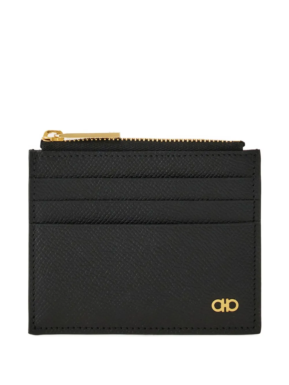 

Картхолдер с декором Gancini Ferragamo, черный