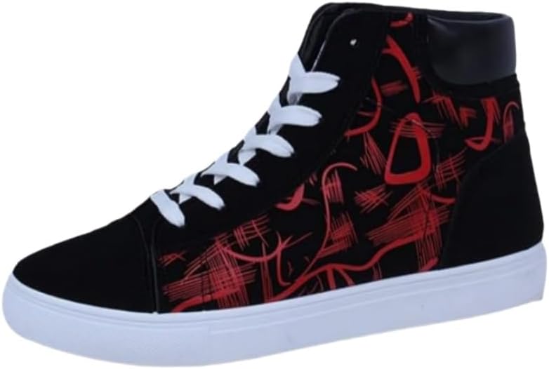 

Большие мужские туфли FmShi - повседневные текстильные кеды, спортивная обувь, модный высокие верхние, подходят для активного отдыха, повседневного использования и пробежек