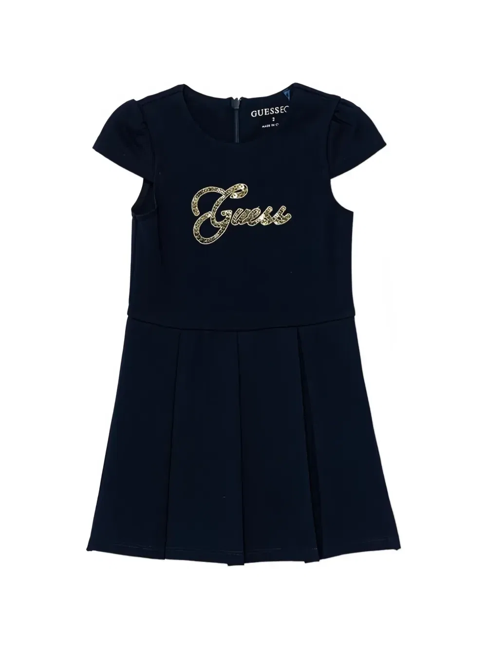 Плиссированное платье с пайетками GUESS Kids, синий
