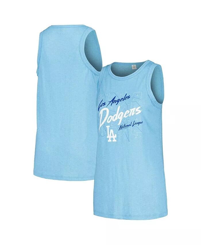 

Женская светло-голубая майка-топ Los Angeles Dodgers Gauze High Neck Soft As A Grape