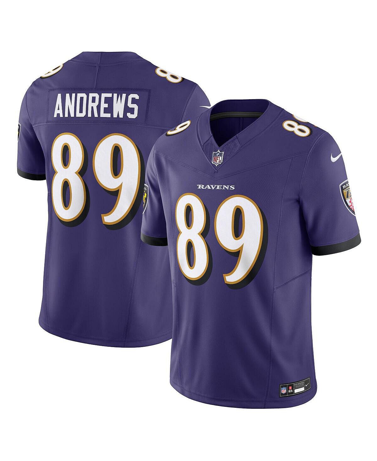 

Мужские кроссовки Mark Andrews Purple Baltimore Ravens Vapor F.U.S.E. Ограниченный Джерси Nike