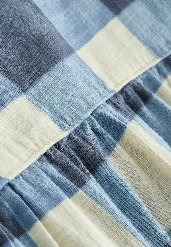 Длинная юбка Next, Blue Ecru Gingham — фото 4