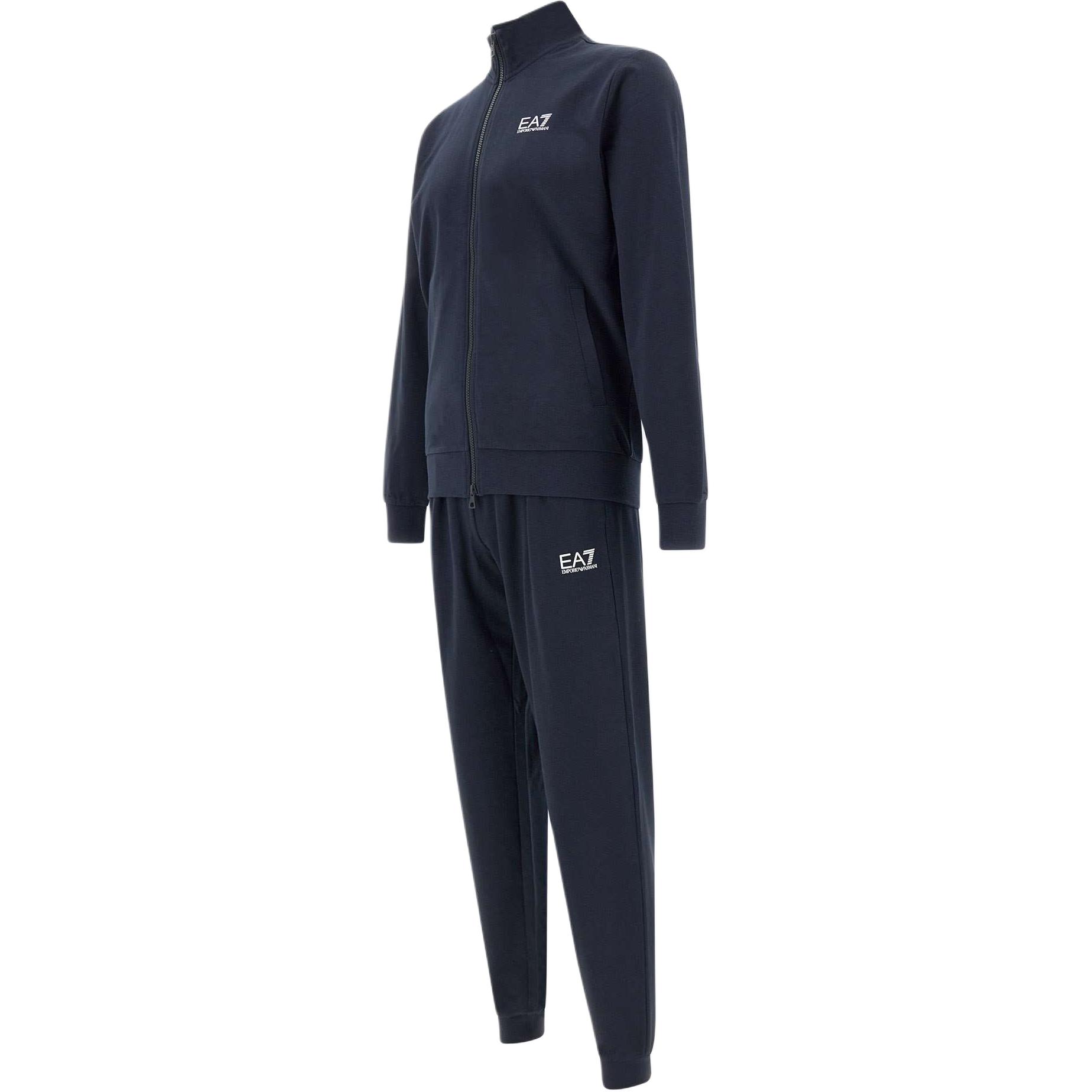 Футболка с принтом логотипа Ea7 на молнии от Emporio Armani — фото 4
