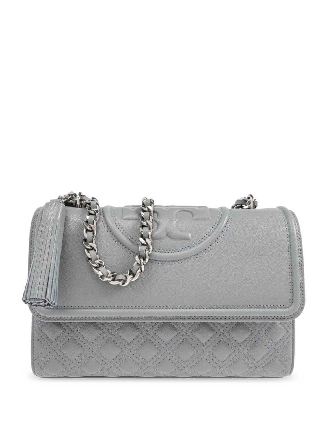 

Tory Burch сумка через плечо Fleming, серый