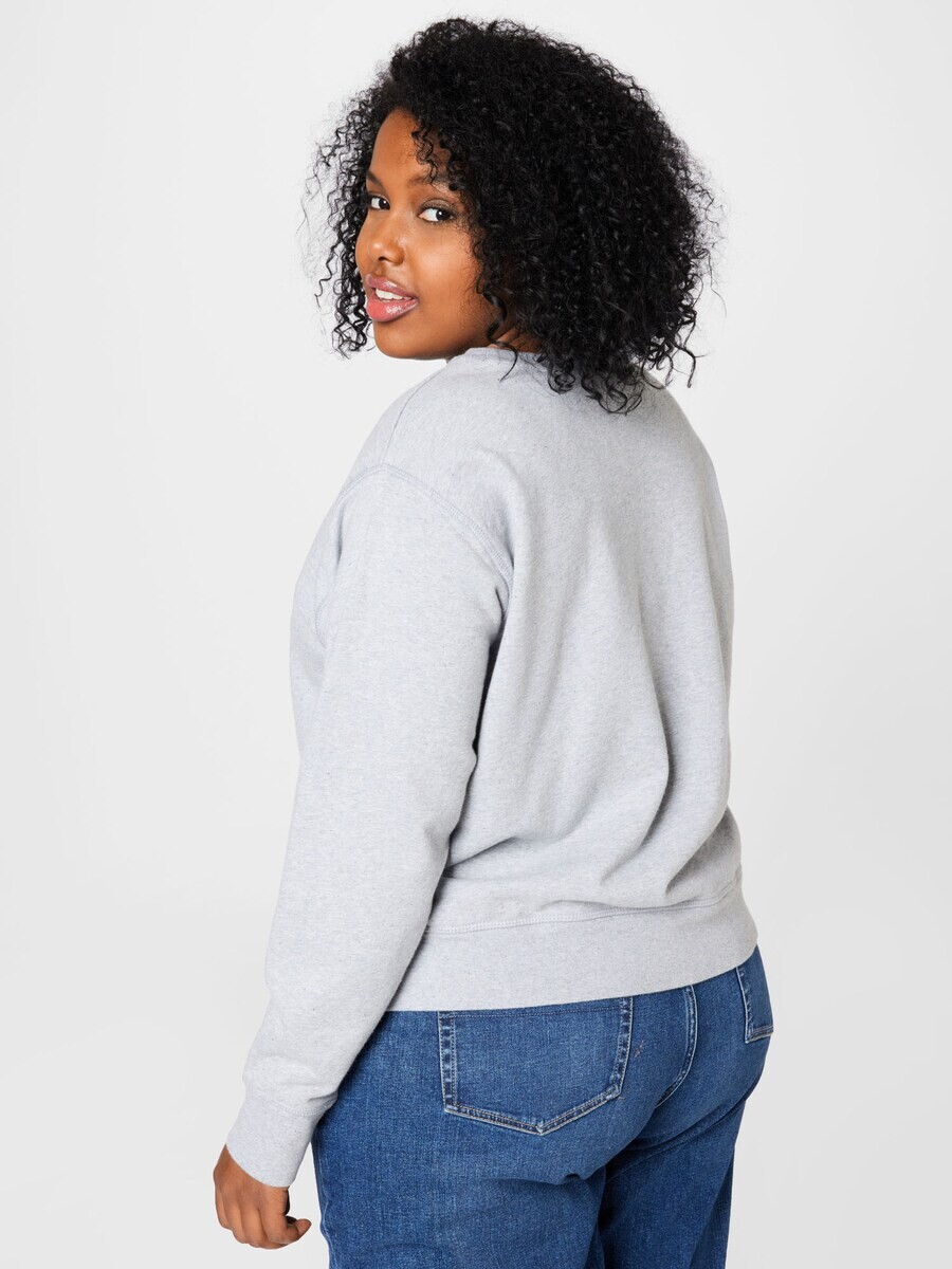 Толстовка Levis Plus PL Standard Crew Swtshrt, серый — фото 4