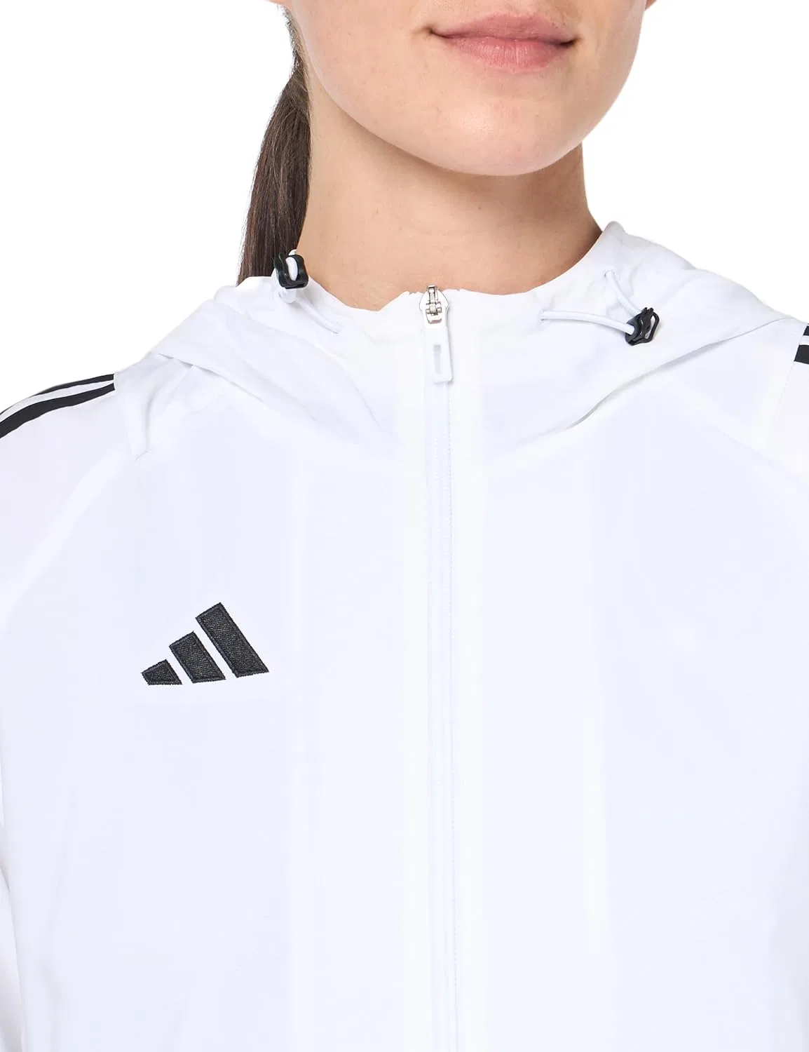 Ветровка женская adidas, White/Black — фото 2