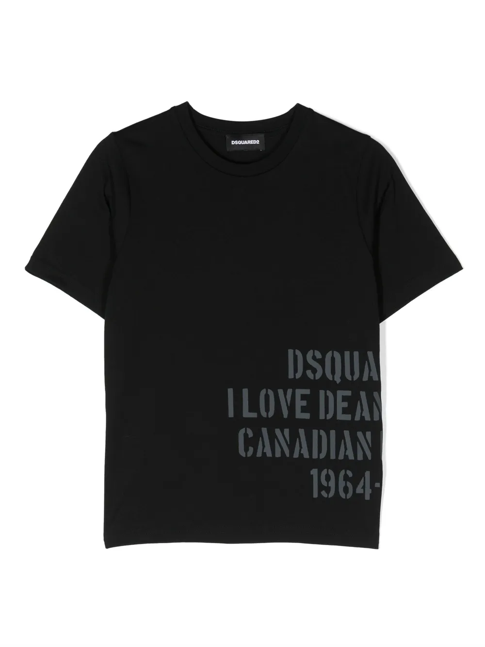 

Футболка с логотипом DSQUARED2 KIDS, черный