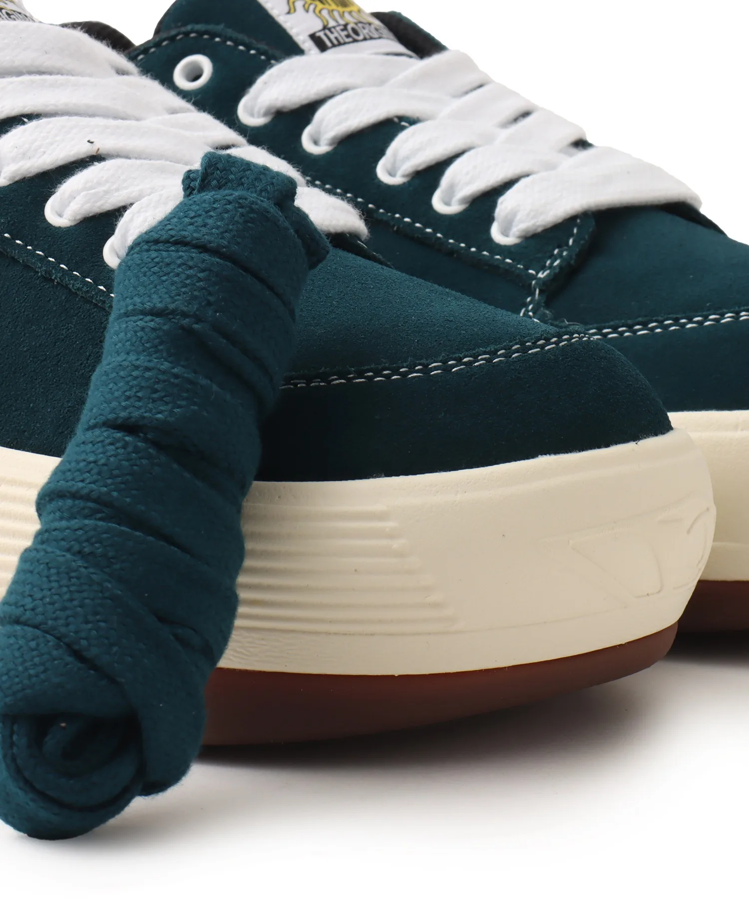 Мужские кроссовки из натуральной кожи ESPRESSO SUEDE NORTHWAVE зелёные — фото 4