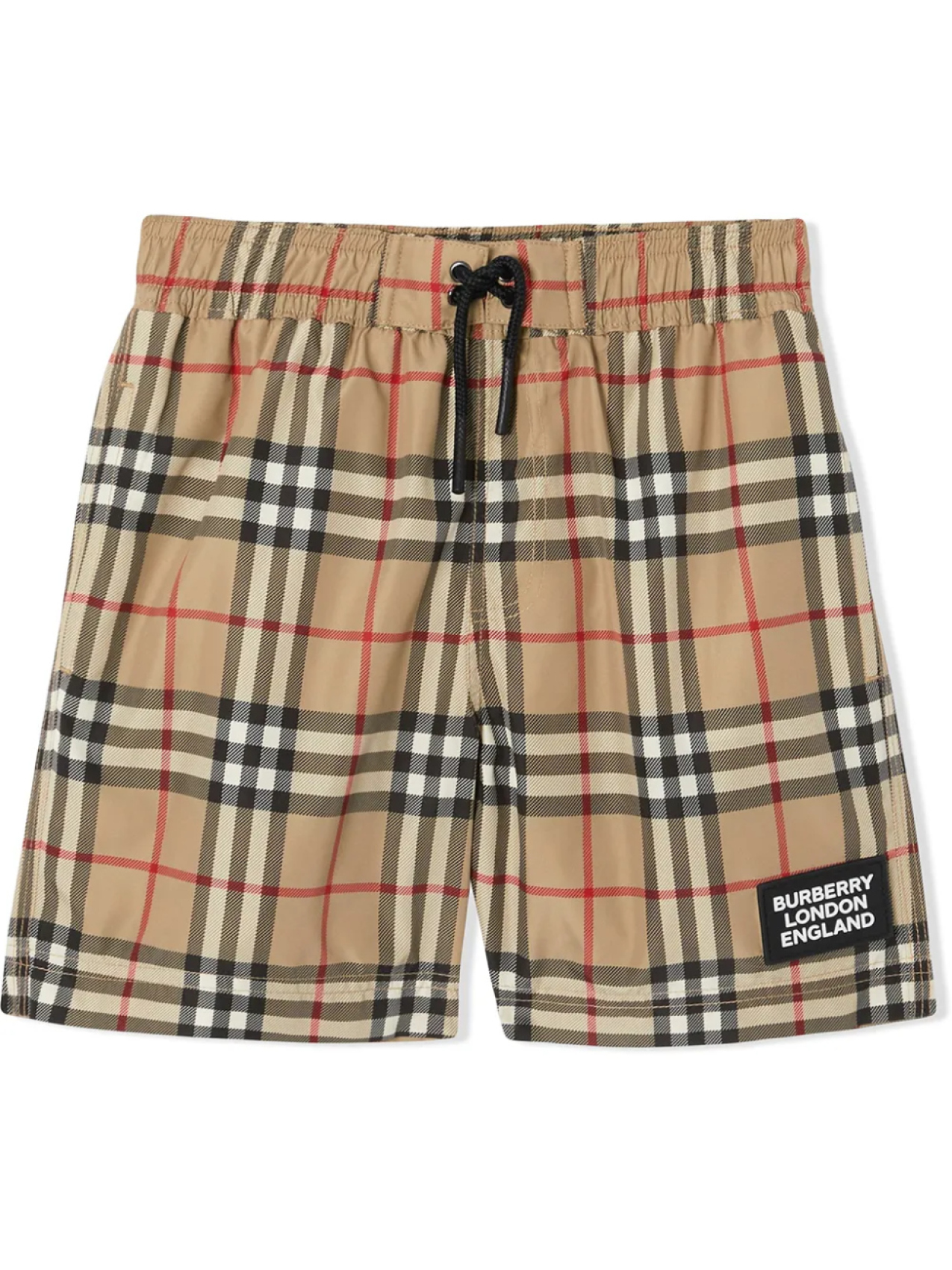 

Burberry Kids плавки-шорты в клетку Vintage Check, нейтральный