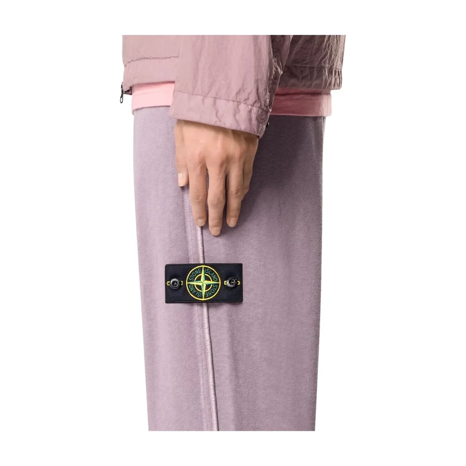 Спортивные штаны Malfile из флиса с эффектом старины Stone Island, фиолетовый — фото 3