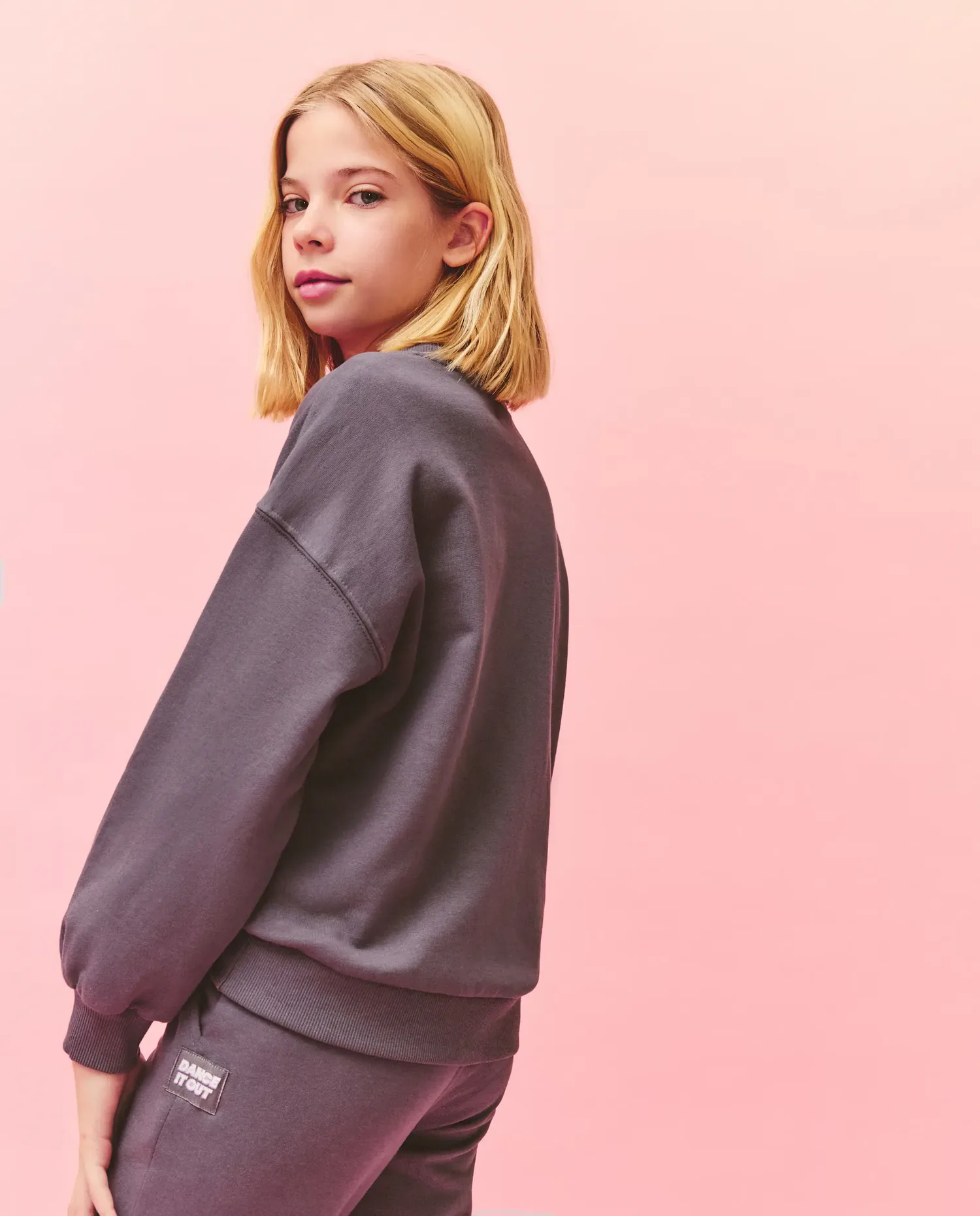Базовая толстовка для девочки Kids El Corte Inglés, Plomo — фото 4