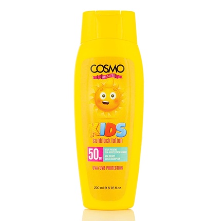 

Детский солнцезащитный лосьон Cosmo Beaute Kids Sunblock Lotion Spf 50 200ml