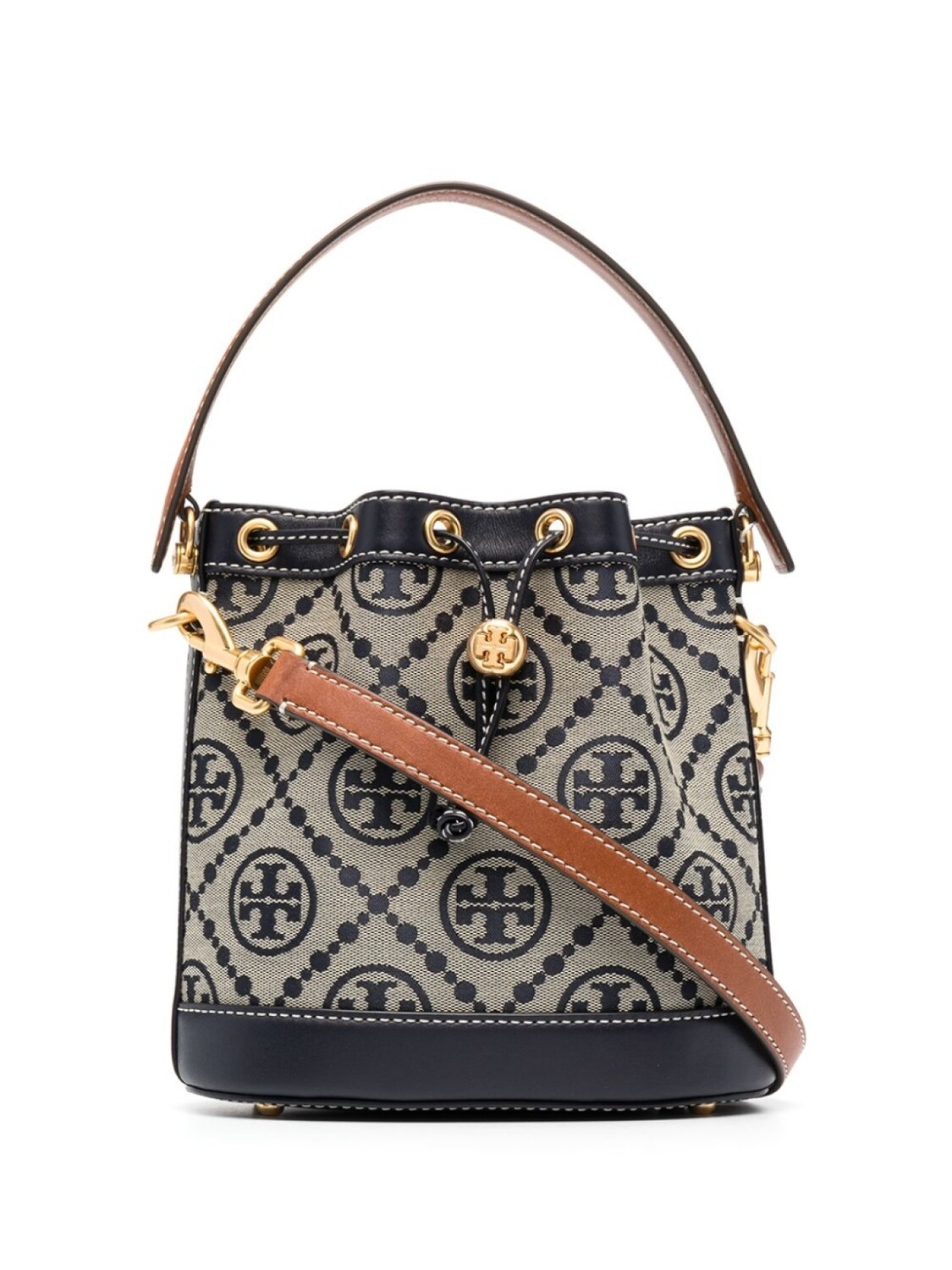 

Сумка-ведро T Monogram Tory Burch, бежевый