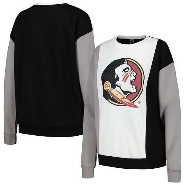 

Женский свитшот Florida State Seminoles с вертикальным цветовым блоком в цветах white/black Unbranded, Белый, Женский свитшот Florida State Seminoles с вертикальным цветовым блоком в цветах white/black Unbranded