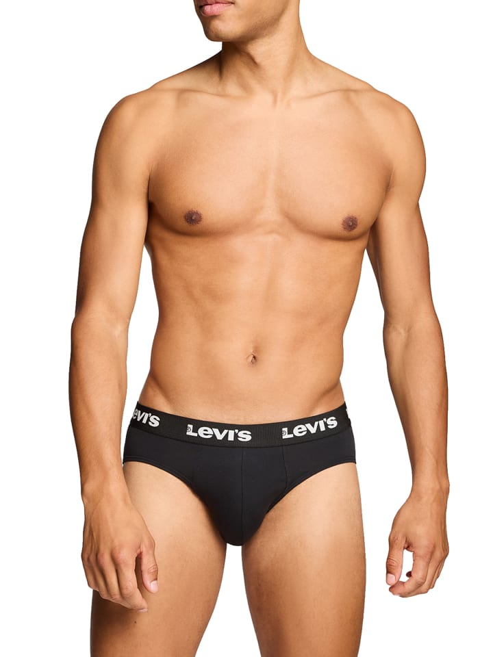 Levi´s Боксерские шорты LEVIS Men Repeat Logo Brief 2P черного цвета — фото 3