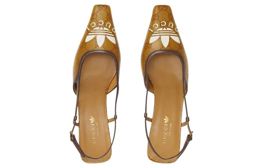 Туфли женские Adidas Originals x Gucci High Heels, коричневый — фото 3