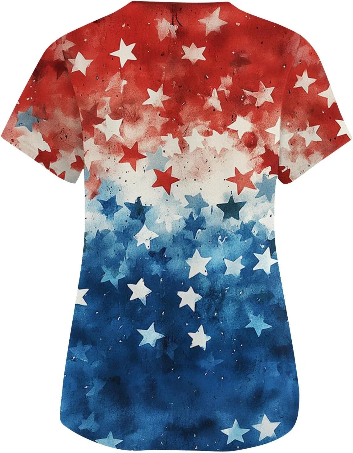 Женская футболка с патриотическим принтом, American Flag, цвета 3-blue — фото 3