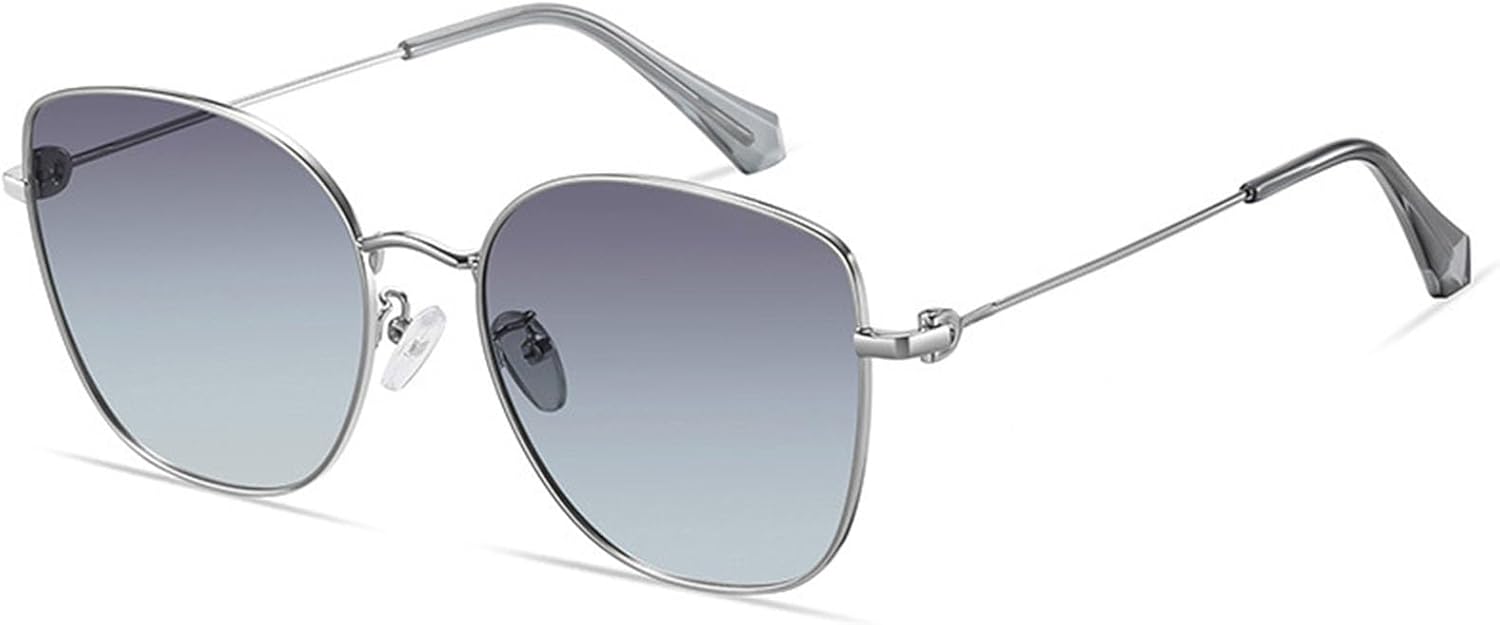 

Женские поляризованные солнцезащитные очки Fashion TAC HD в круглой оправе из нержавеющей стали с защитой от УФ-излучения UV400 для путешествий и отдыха на природе PTRDXV, E