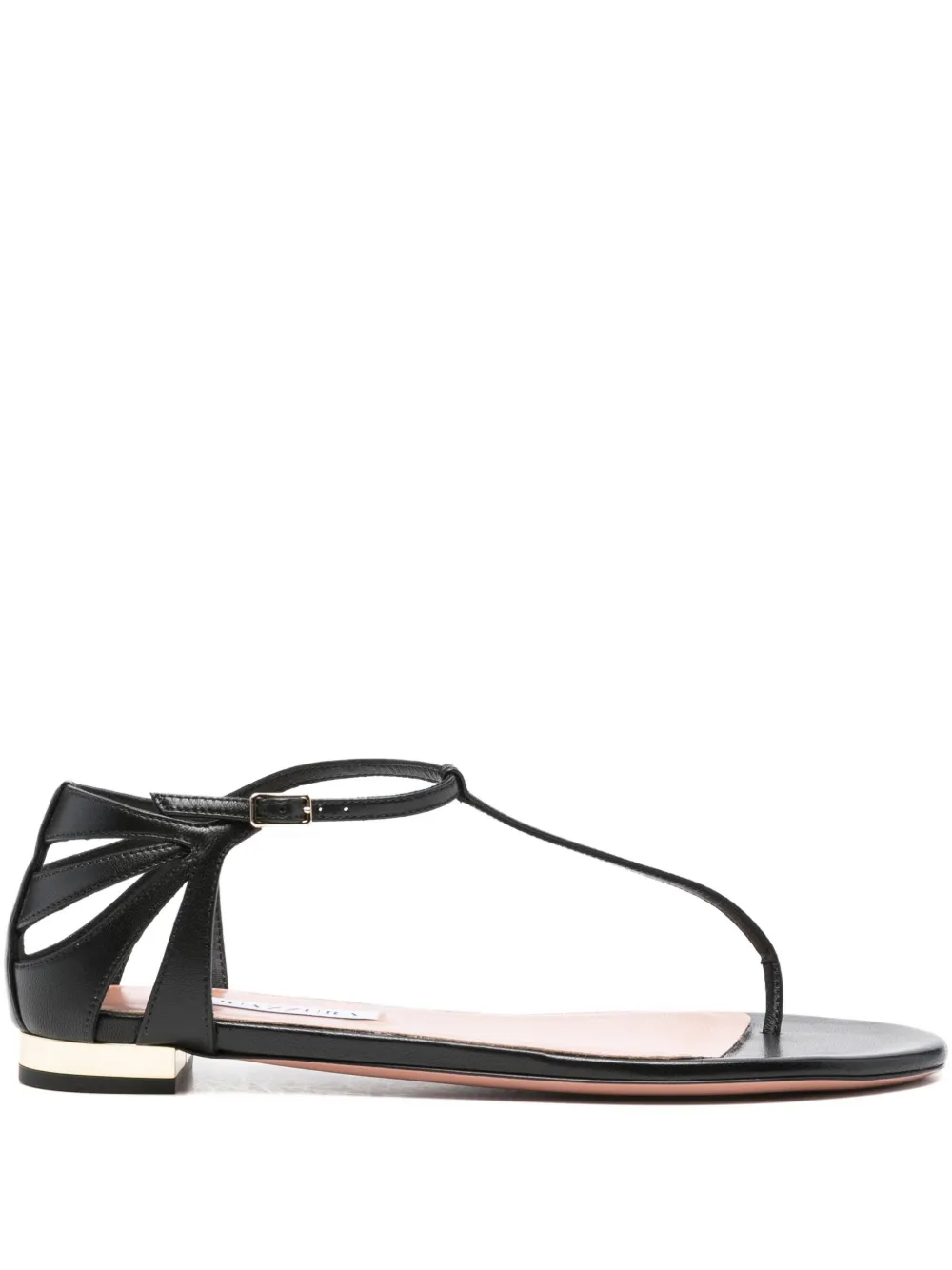Сандалии с вырезами Aquazzura, черный