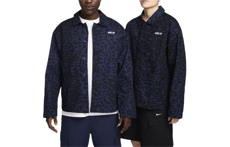 

Куртка унисекс темно-синяя Nike, синий