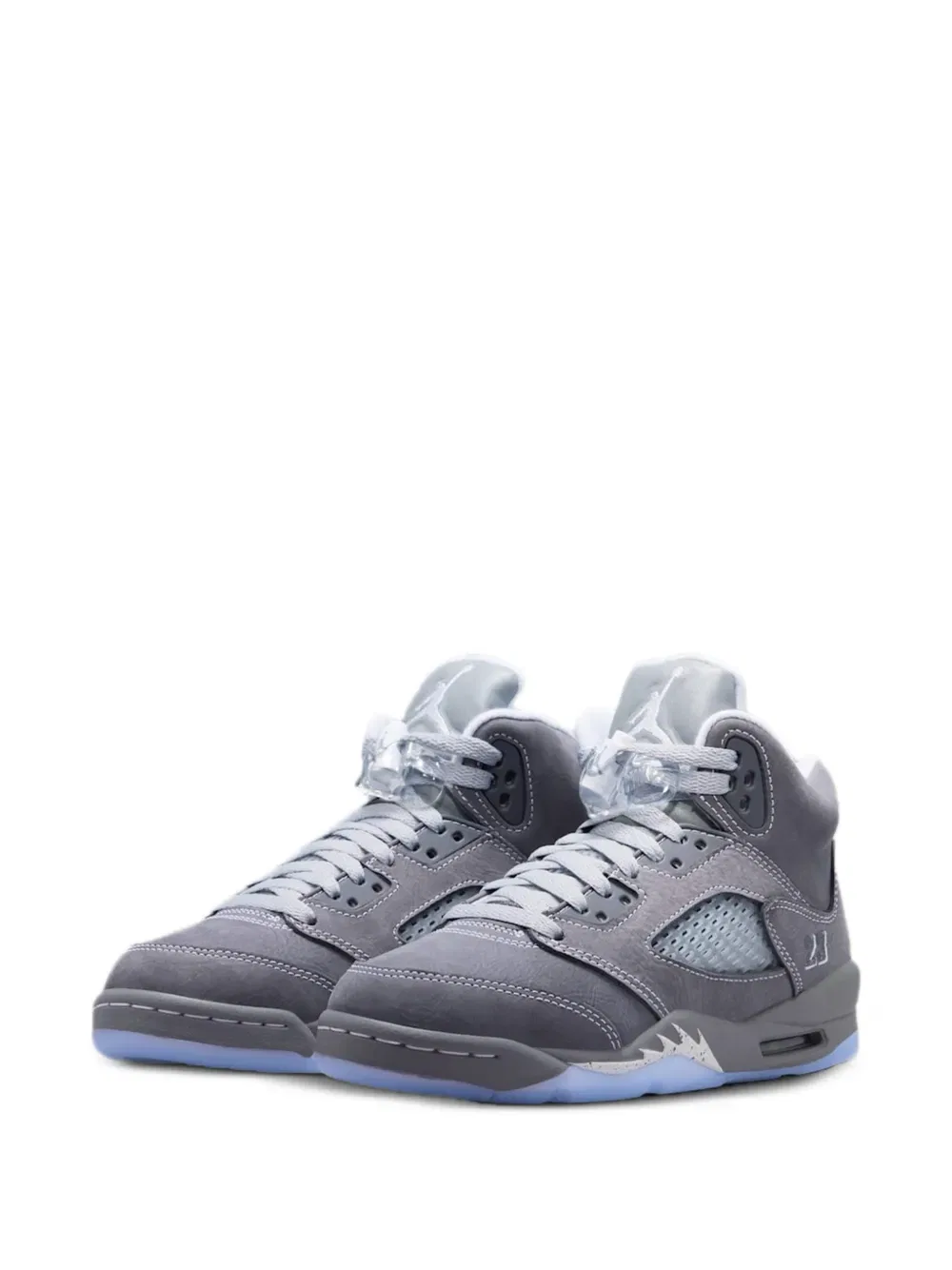 Кроссовки Air Jordan 5 Retro из замши Jordan Kids, серый