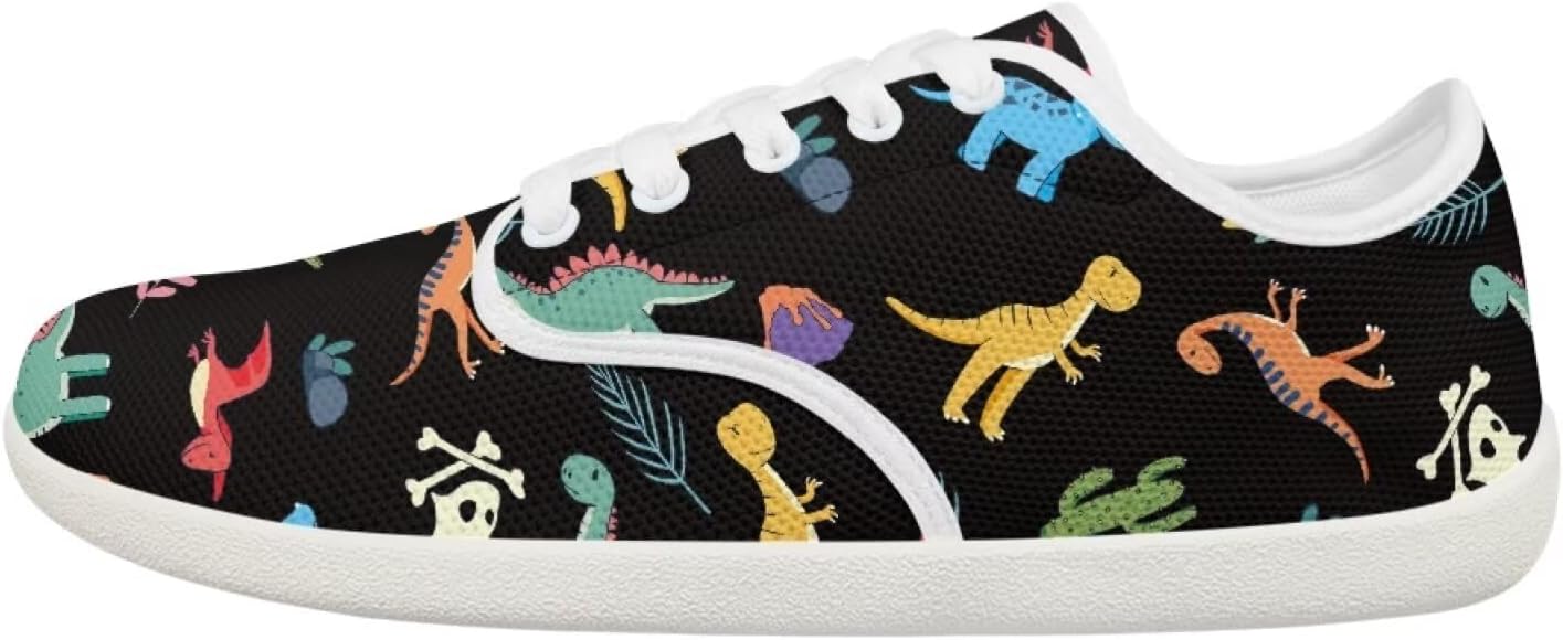 

Женские и подростковые кроссовки Forchrinse с декоративной бабочкой, широкие, для бега и тенниса, с нулевым перепадом, модные кроссовки с мягкой подошвой, Dinosaur