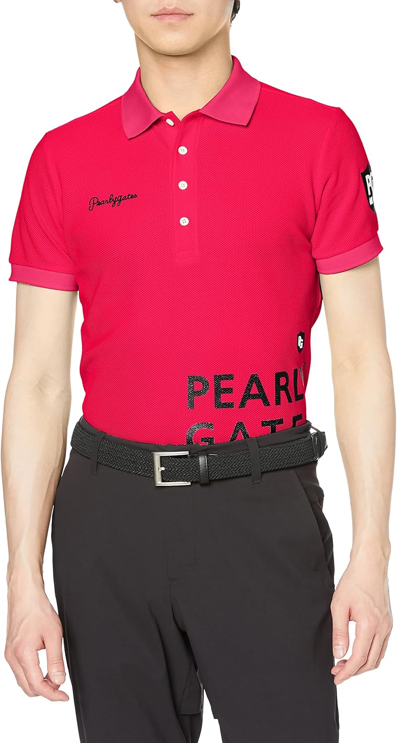 

Мужская поло-рубашка с коротким рукавом Parly Gates 053-3160401 (легкая, базовая) / для гольфа Pearly Gates, розовый