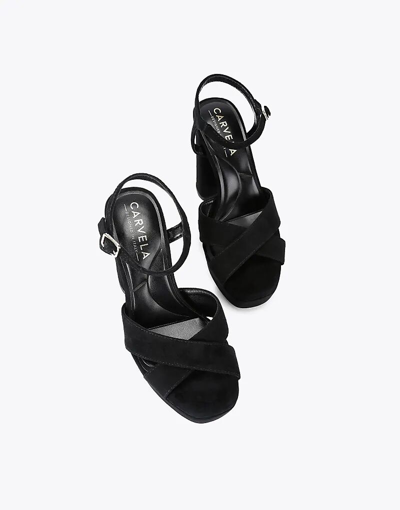 Босоножки на платформе и каблуке Carvela Cinzia черного цвета — фото 2