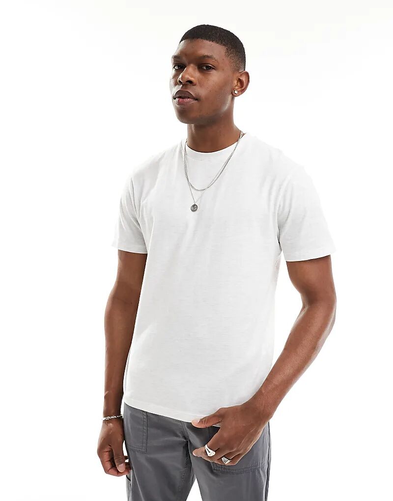 

Футболка Essential с круглым вырезом в меланжевом цвете ASOS DESIGN