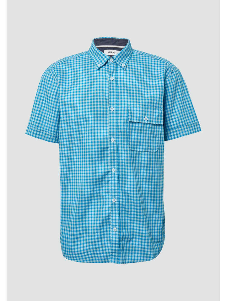 

Рубашка 62N1_пастельно-бирюзового цвета s.Oliver