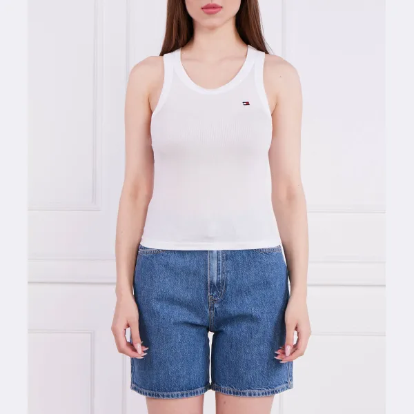 

Топ thxsm в рубчик, стандартная посадка Tommy Hilfiger, белый