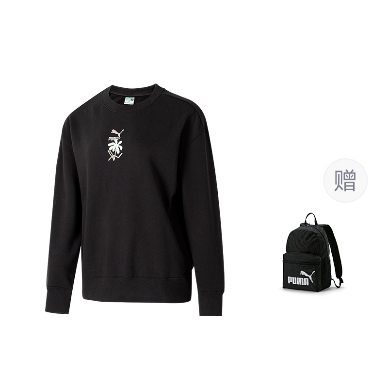 

Свитшоты Women's Crew Neck Moderate Others PUMA, черный (comes with puma bag 1 pc)