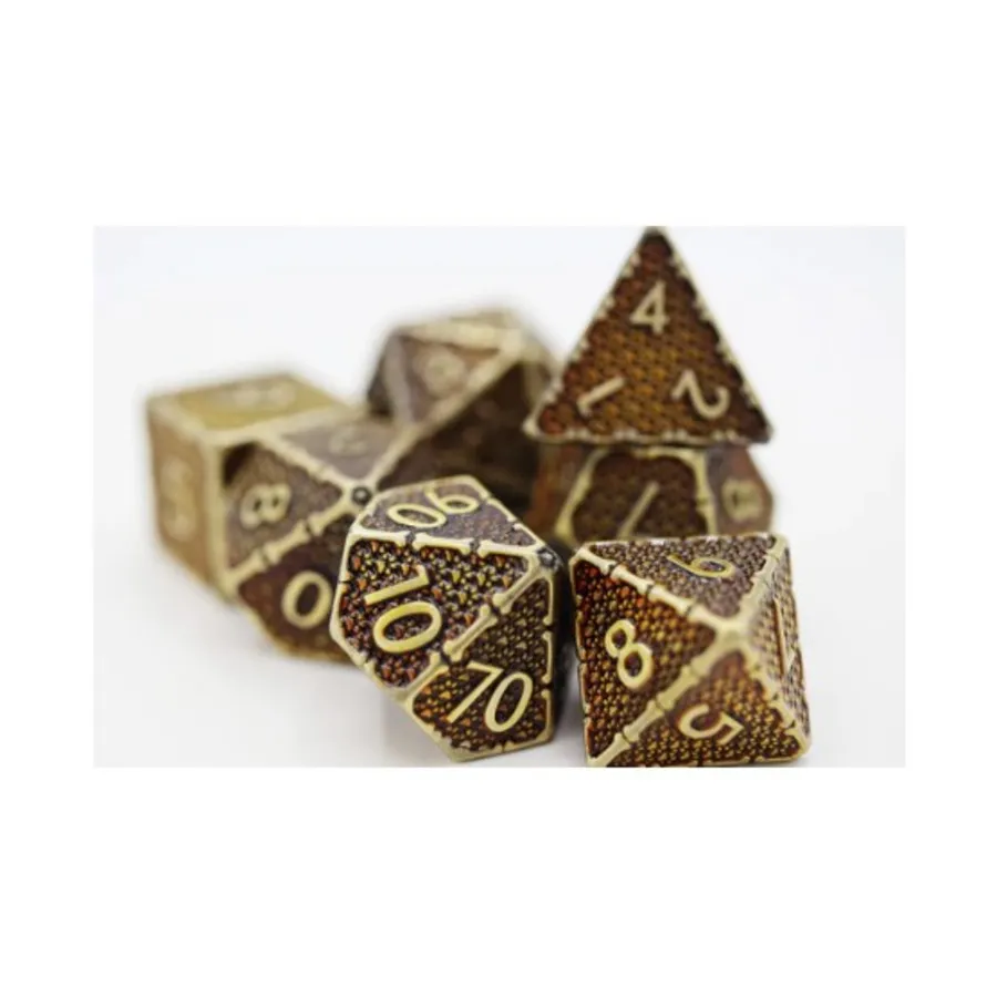 

Полиэфирный набор с отпечатками лап — мутный (7), Dice Sets - Metal (Foam Brain Games)