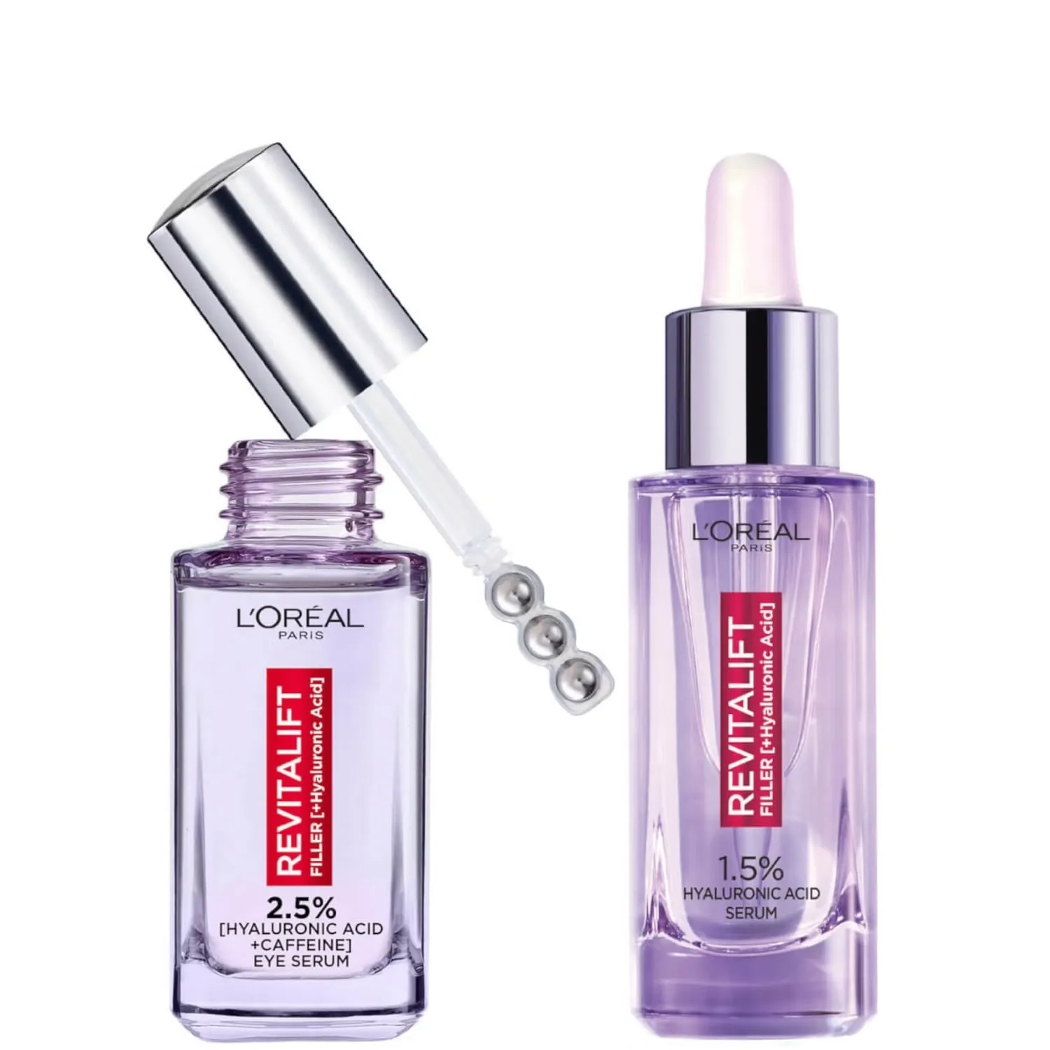 

Hydration Heroes Сыворотка для лица и глаз Дуэт с гиалуроновой кислотой и кофеином L'Oréal