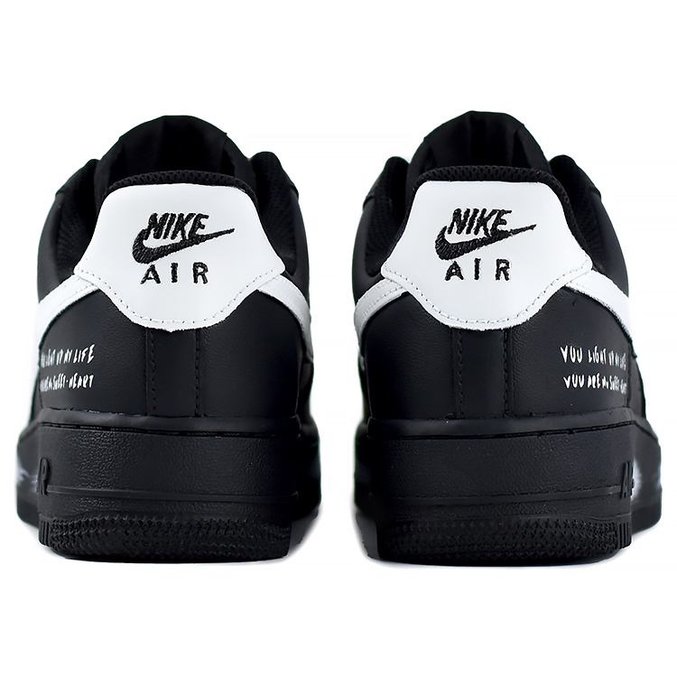 Кроссовки Nike Air Force 1 Slip Resistant, устойчивые к истиранию, дышащие, низкие, унисекс черно-белые — фото 4