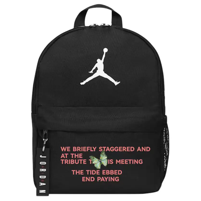 

Jordan Полиэстеровый рюкзак обычный унисекс черный, Butterfly
