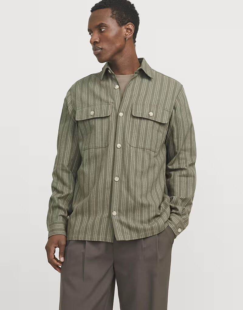 

Рубашка Jack & Jones Overshirt цвета чайного листа