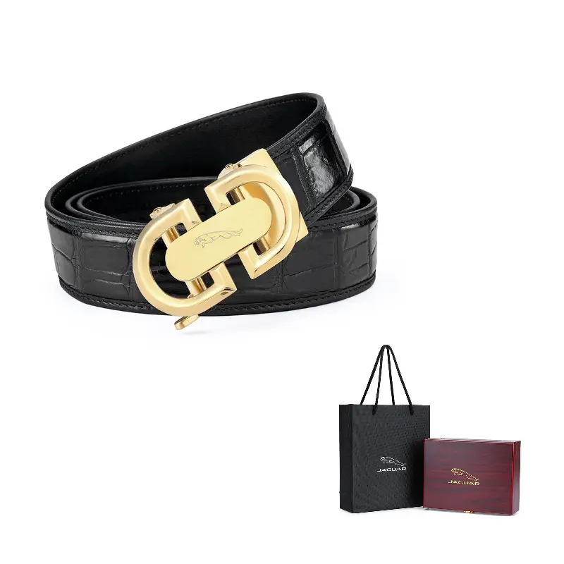 

JAGUAR Кожаный ремень мужской, Gold
