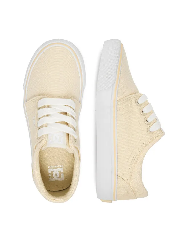 DC Shoes Тканевые кроссовки CEOWB-LEA-ZL-DC001-DZ Желтые — фото 4