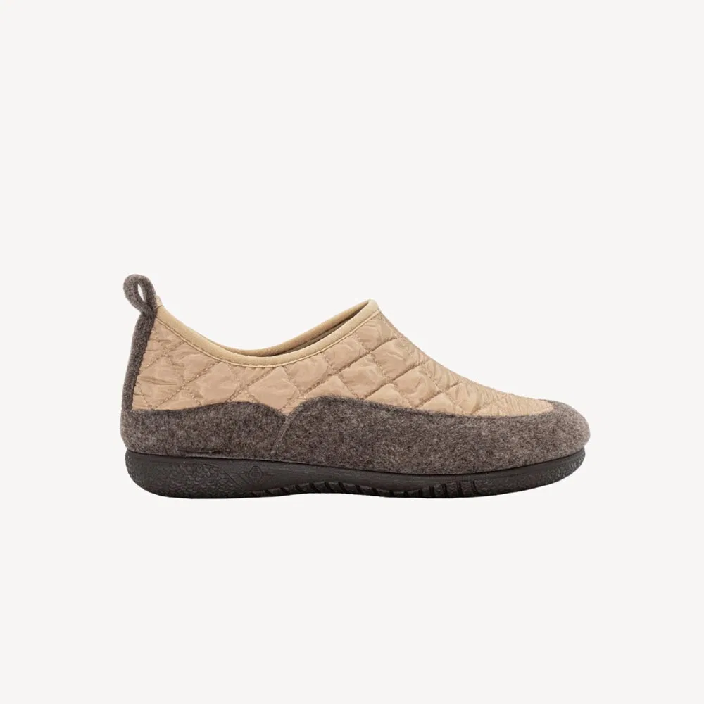 Мужские бежевые зимние слипоны Valencia Classic от Gurus Shoes