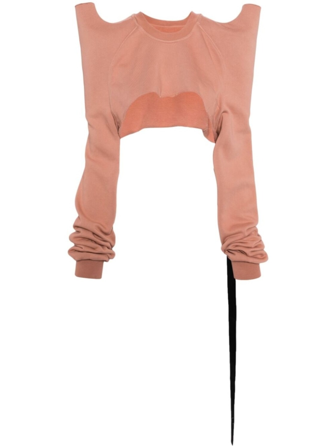 

Укороченный свитшот Tecsweat Rick Owens DRKSHDW, розовый