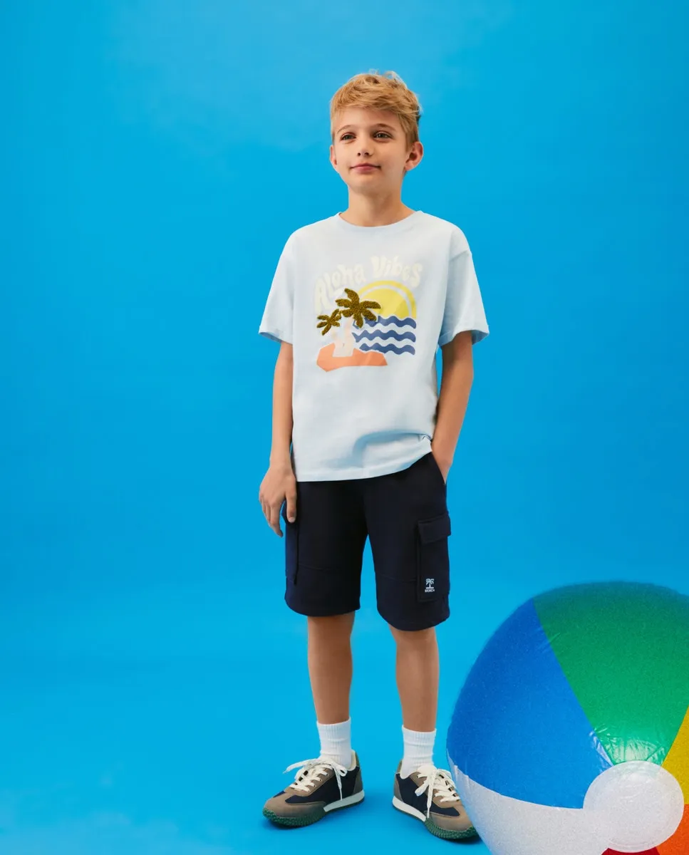 

Плюшевые шорты-карго для малышей Kids El Corte Inglés, индиго