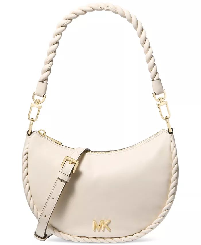 

Маленький кожаный конвертируемый клатч Kyla Michael Kors, коричневый/бежевый