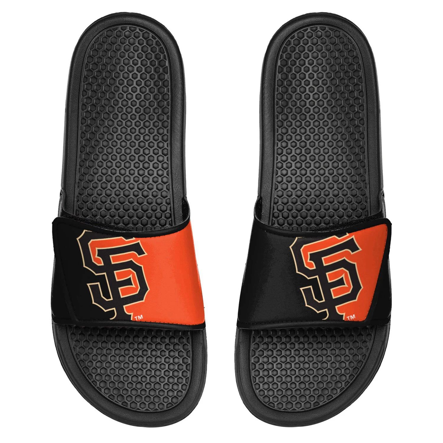 

Молодежные шлепанцы Legacy с цветными блоками и большим логотипом FOCO San Francisco Giants Unbranded