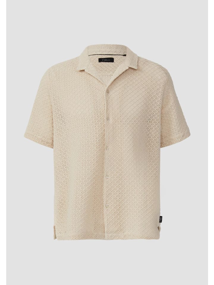 

Рубашка стандартного светло-песочного цвета s.Oliver