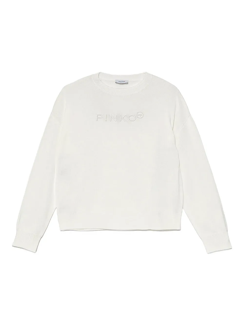 

Свитер с вышитым логотипом Pinko Kids, нейтральный