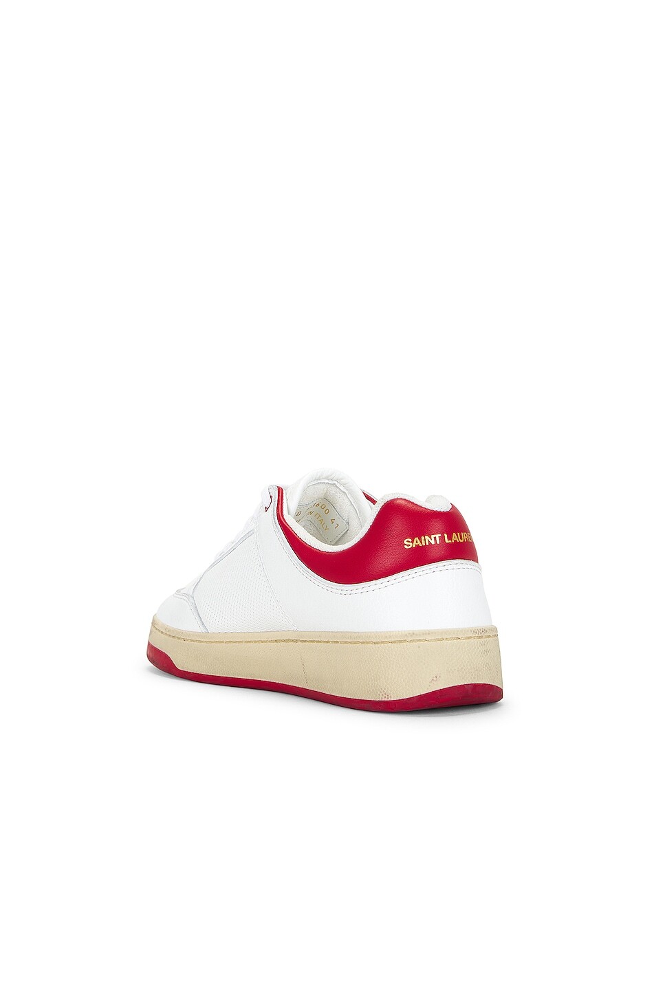 Низкие кроссовки SL61 Saint Laurent, цвет Blanc & Vintage Red — фото 3