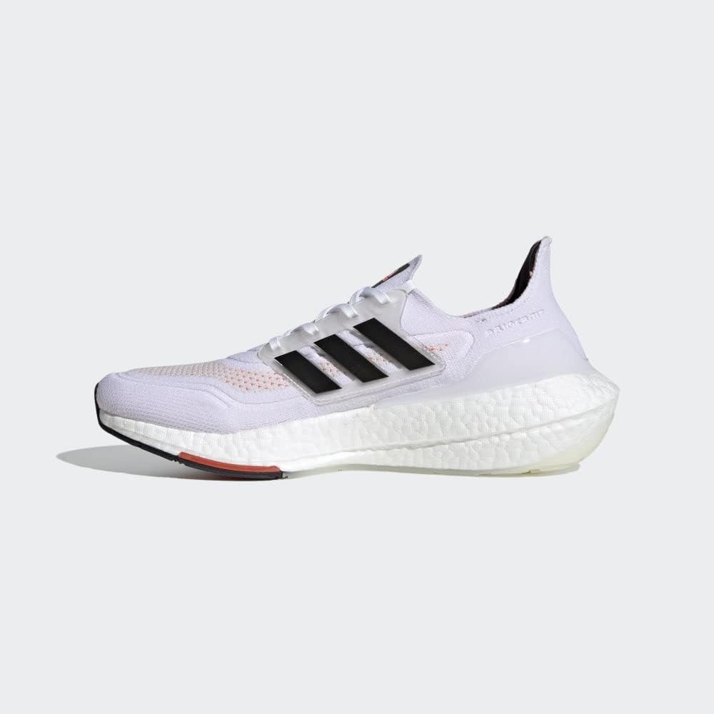 Мужские кроссовки Adidas Ultraboost-21, белый/черный/красный — фото 2