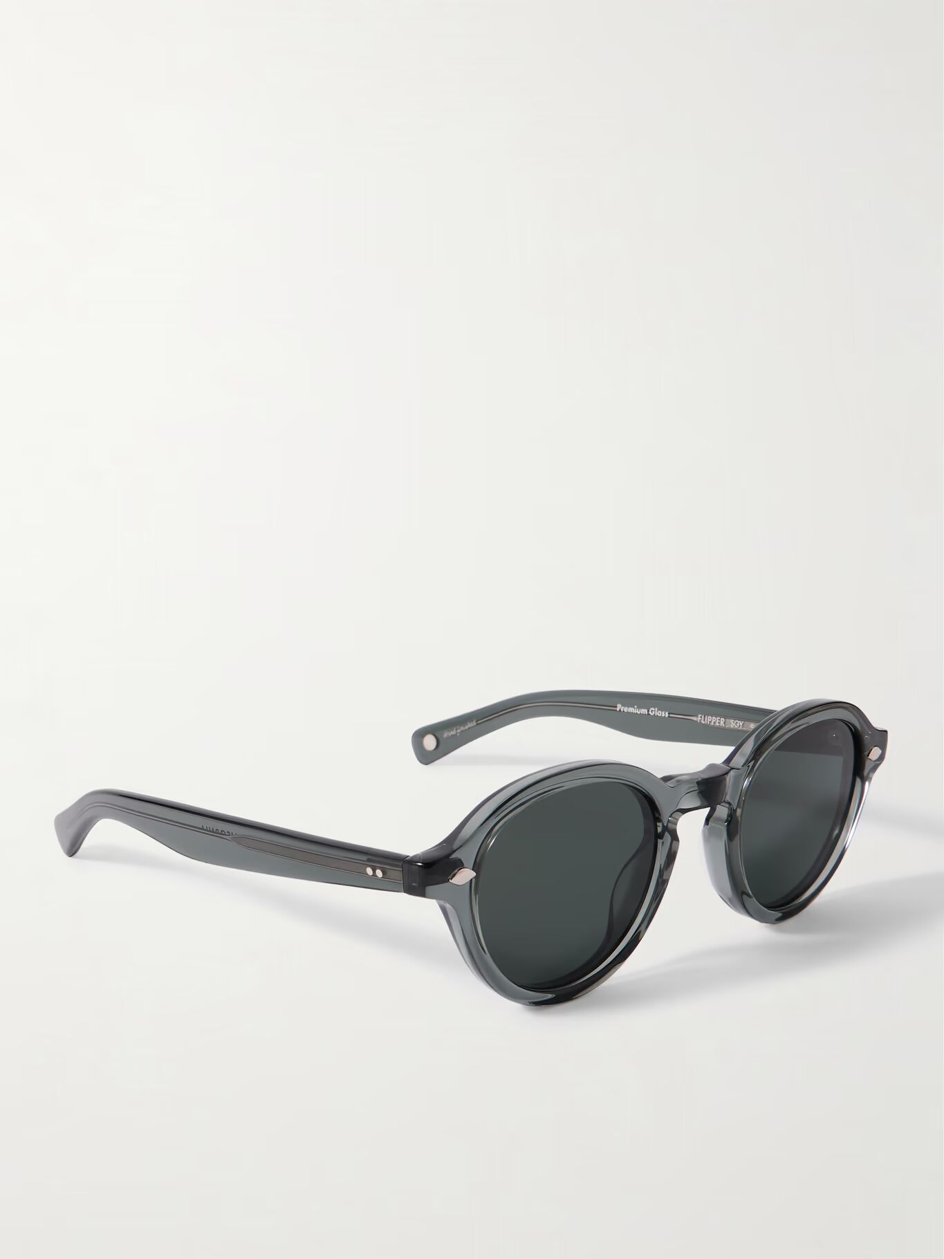 

Солнцезащитные очки Flipper с круглой оправой из ацетата GARRETT LEIGHT CALIFORNIA OPTICAL, серый