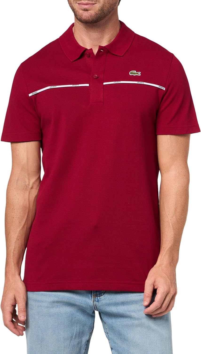 

Lacoste мужская поло Regular Fit с логотипом L.12.12, Bordeaux